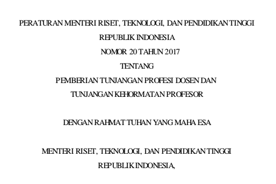 Bisnis, Edukasi, Opini, Dan Hiburan — Permen Ristekdikti No. 20 Tahun ...